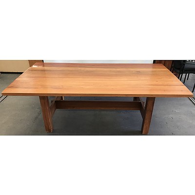 Solid Oak Boardroom Table