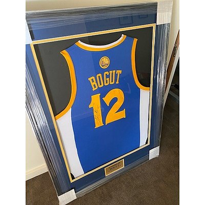 Andrew Bogut Signed Framed Golden State Warriors Jersey - NBA Champion