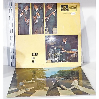 Two Beatles Albums, Abbey Road and Beatles for Sale