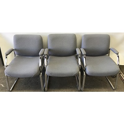 Reception Chairs -Lot Of Three
