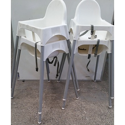 Ikea Infant Dining High Chairs - Lot of Four