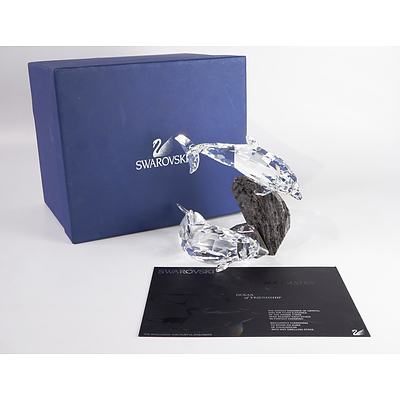 Swarovski Crystal, Soulmates "The Intelligent and Playful Dolphins" in Original Box