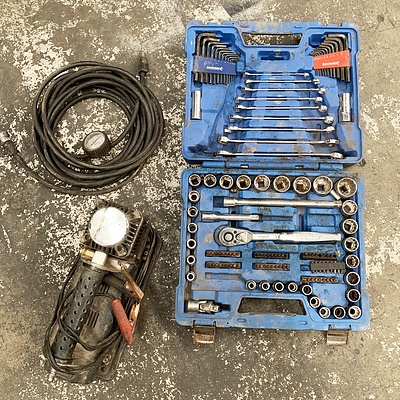 Large Metal Toolbox and Contents