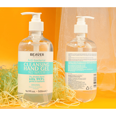 Beaver Beauty 500mL Anti-Bacterial Cleansing Gel Hand Sanitizer - Lot of 3