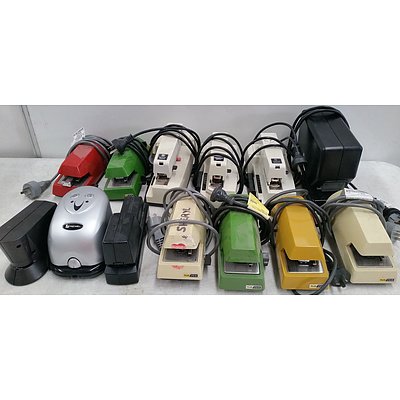 Automatic Electric Staplers - Lot of 13