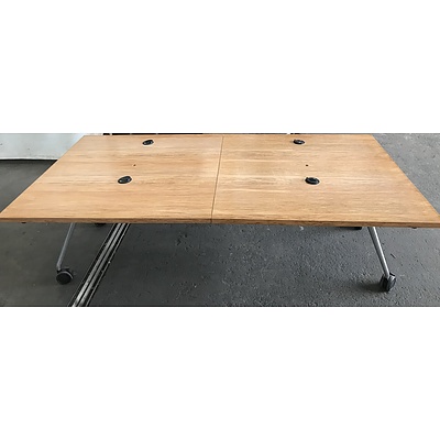 Portable Fold-Up Conference Table