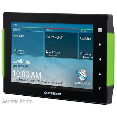 Crestron Room Booking Panels 7" Room Scheduling Touch Screen, Black TSS752-B-S - Lot of 2 - Brand New