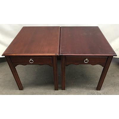 Pair Of Drexel Heritage Occasional Tables