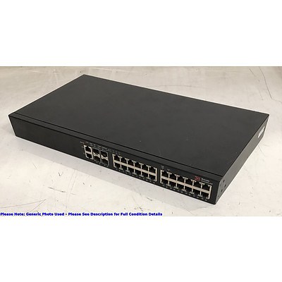 Brocade Ruckus (ICX 6450-24P) 24-Port Gigabit PoE+ Managed Ethernet Switch
