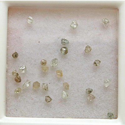 Collection Of 26 Natural Diamond Crystals