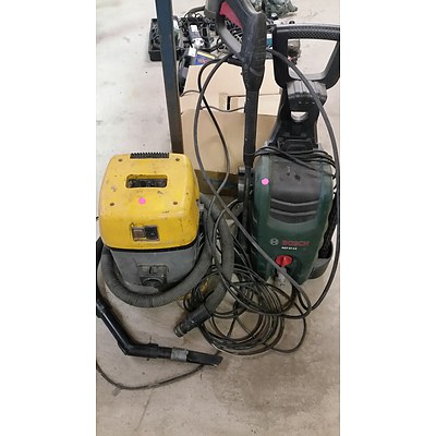 Bosch Pressure Washer and Commercial Vacuum Cleaner