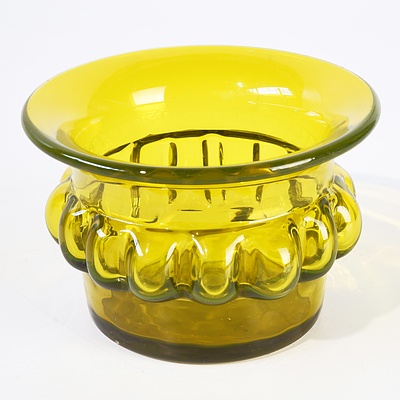 Boda Afors Bertil Vallien Citrine Art Glass Bowl