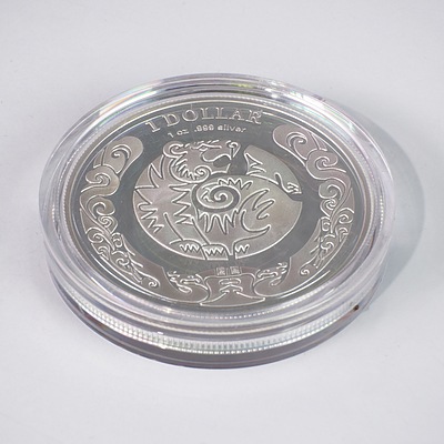 RAM 2010 Year of the Dragon $1 Silver Proof Coin