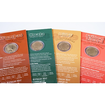 Four 2008 and 2009 Land Series Uncirculated $1 Coins