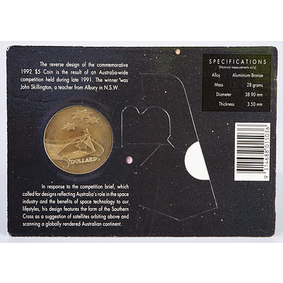 2008 International Year of Planet Earth Six Coin Uncirculated Set and Two Coin Uncirculated Set, and 1992 $5 Year of Space Coin, 