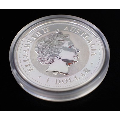 Perth Mint 2008 Australian Kookaburra 1oz Silver Coin, Gilded Edition