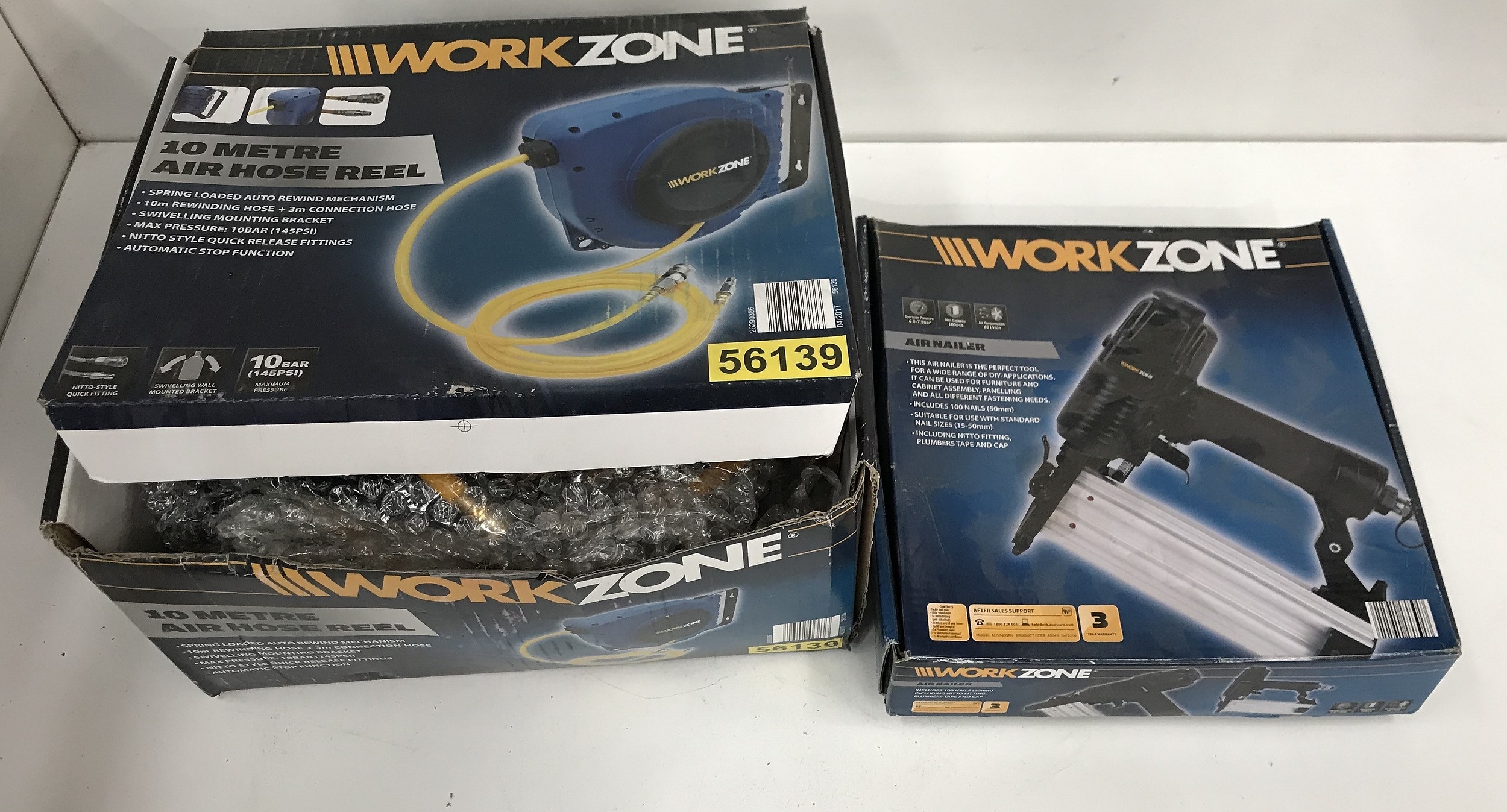 Workzone Air Nailer 10m Air Hose Lot 1131860 ALLBIDS