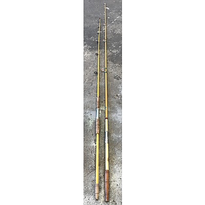 Fiberglass Fishing Rods -Lot Of Two