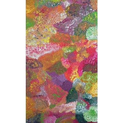 Janice Petrick Kemarre (c.1970-) Bush Flowers, Acrylic on Canvas
