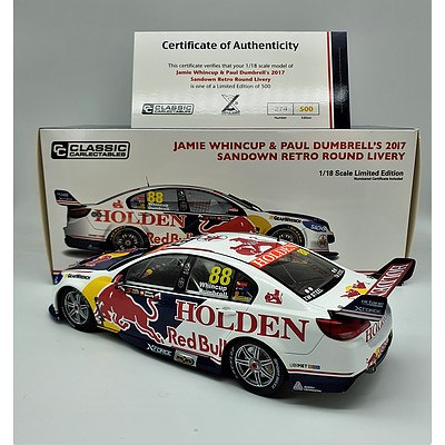 Classic Carlectables - 2017 Holden VF Commodore Sandown Retro Whincup / Dumbrell 274/500 - 1:18 Scale Model Car