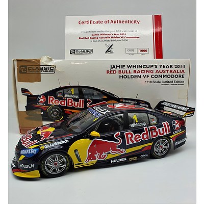 Classic Carlectables - 2014 Holden VF Commodore Red Bull Racing Jamie Whincup 881/1000 - 1:18 Scale Model Car