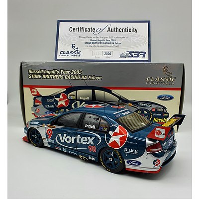 Classic Carlectables - 2005 Ford BA Falcon Stone Brothers Russell Ingall 1535/2000 - 1:18 Scale Model Car