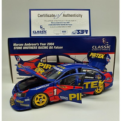 Classic Carlectables - 2004 Ford BA Falcon Stone Brothers Marcos Ambrose 945/4000 - 1:18 Scale Model Car