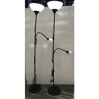 Ikea Floor Lamps -Lot Of Two