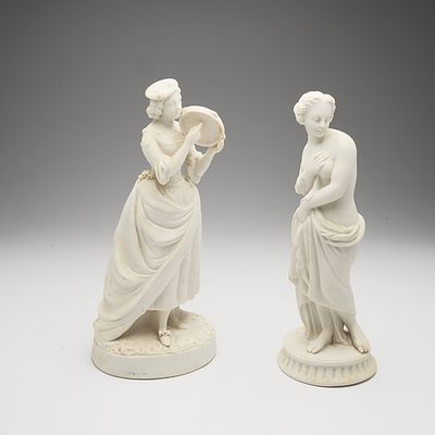 Two Parian Ware Figures