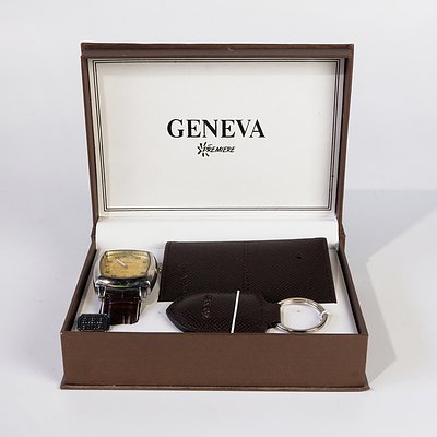 Geneva Quarts Gents Dress Watch