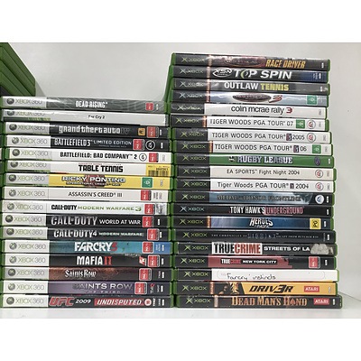 Large Collection Of Xbox and Xbox 360 Games