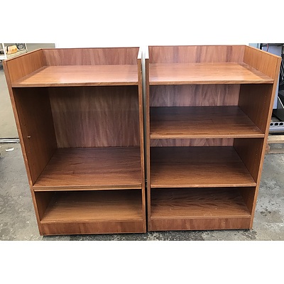 Mobile Shelving Units - Lot of Two