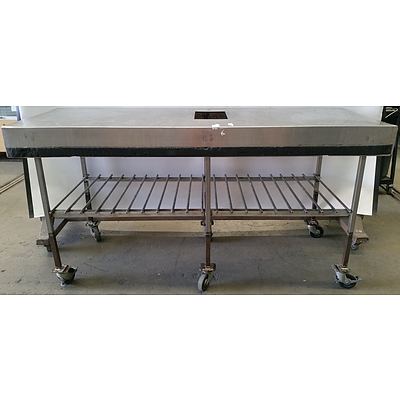 Mobile Stainless Steel Bench
