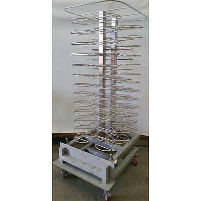 Alto Shaam Mobile Stainless Steel Plate Cart