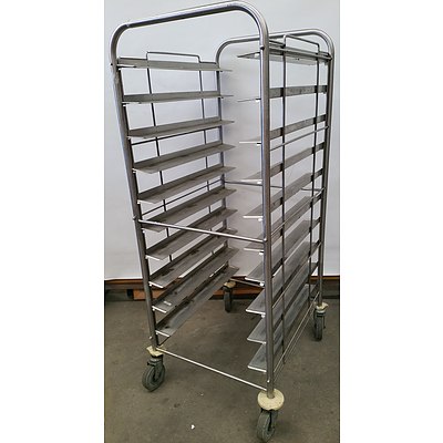 Mobile Stainless Steel Tray Cart