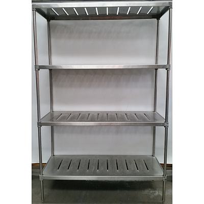 1200mm Stainless Steel Coolroom Shelving Unit