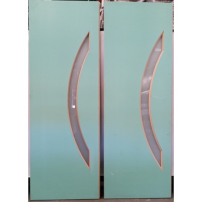 Hume Doors XN6 Solid Core Entrance Doors - 2340mm x 826mm x 40mm - Lot of Two