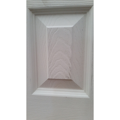 Hume Doors Molded Panel Woodgrain Folding Door Sections - Lot of Two - New