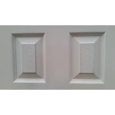 Hume Doors 2040mm x 620mm Molded Panel Woodgrain Doors - Lot of Two - New