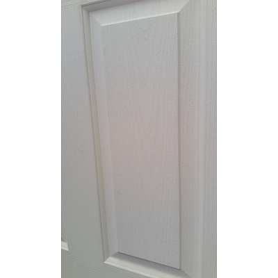 Hume Doors 2040mm x 820mm Oakfield Molded Panel Woodgrain Door - New