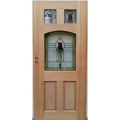 Residential Leadlight Entry Door - Brand New