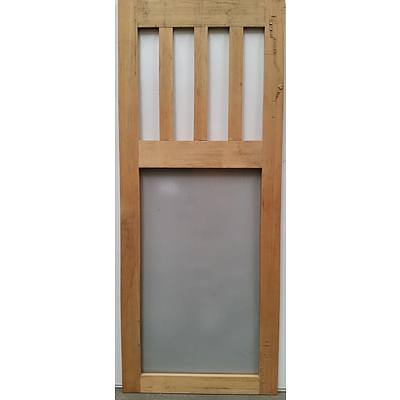 Rustic Entry Screen Door - Brand New