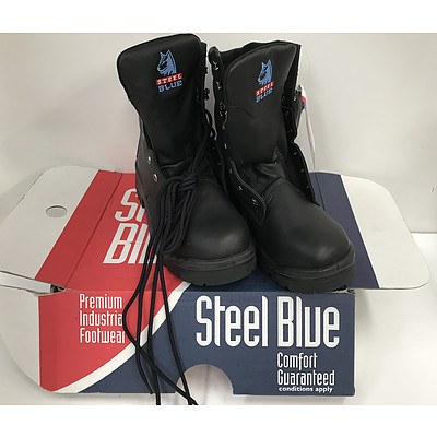 Brand New Steel Blue Work Boots Size 11 1/2