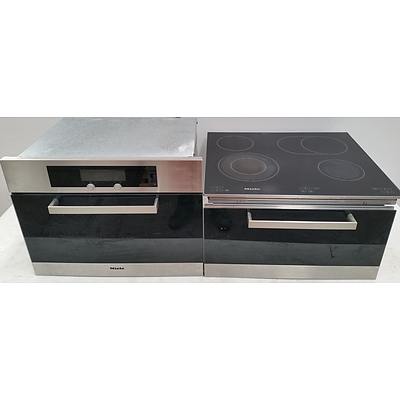 Miele Ceramic Hob Cooktop, Steam Oven and Plate Warmer