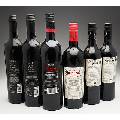 Case of 6x Various Shiraz 750ml Bottles Including Claymore Wines, Wine Men of Gotham and More