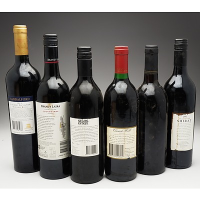Case of 6x Various Shiraz 750ml Bottles Including The Vale, Brand's Laira, Mildara Wines and More