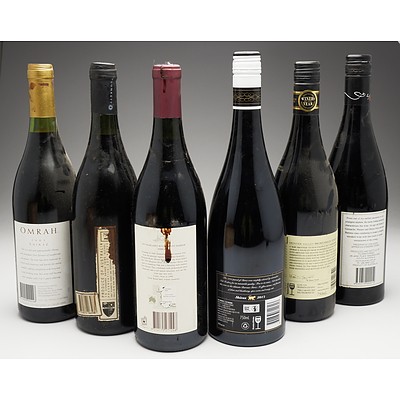 Case of 6x Various Shiraz 750ml Bottles Including Tyrell's Wines, Sandalford, Plant Genet and More