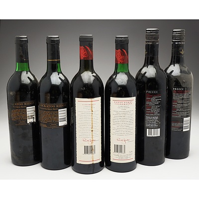 Case of 6x Cabernet Sauvignon 750ml Bottles Including Rouge Homme, Cockatoo Ridge and Preece