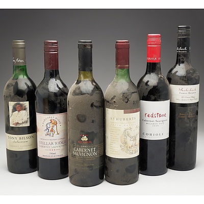 Case of 6x Cabernet Sauvignon 750ml Bottles Including All Saints, Tony Bilson, Coriole and More