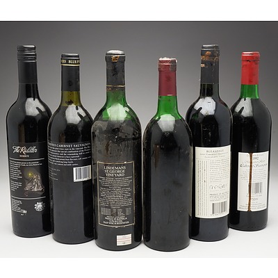 Case of 6x Cabernet Sauvignon 750ml Bottles Including Lindermans, Blue Pyrenees, Fairfield Vineyard and More